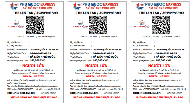 Mẫu Vé Tàu Express 6.10.10.2025
